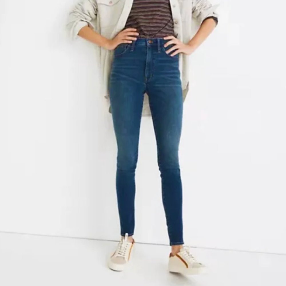 NWT Madewell Petite 10" High-Rise Roadtripper Jeans in Playford Wash Size 25P